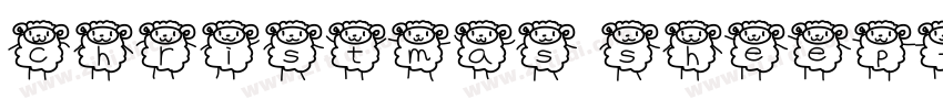 christmas sheep字体转换